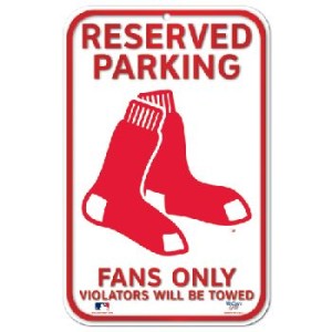 sox white parking sign